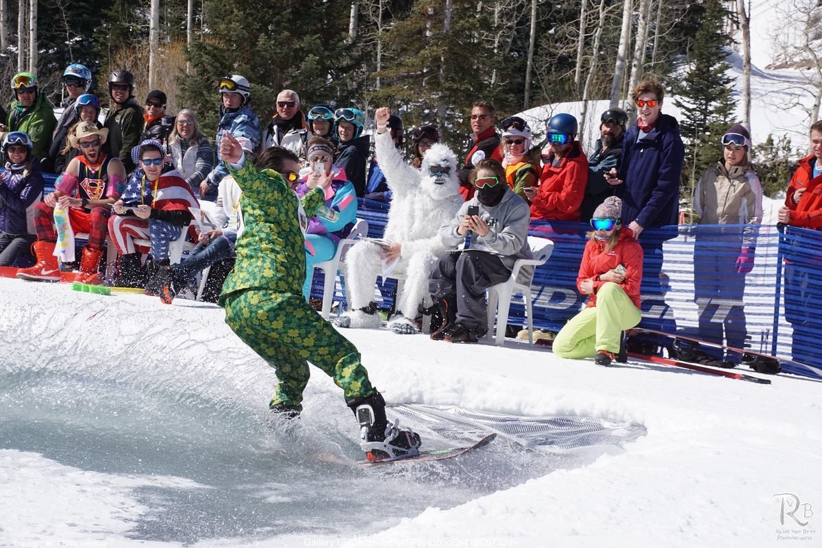 Park City Pond Skimming Party! Ski Utah