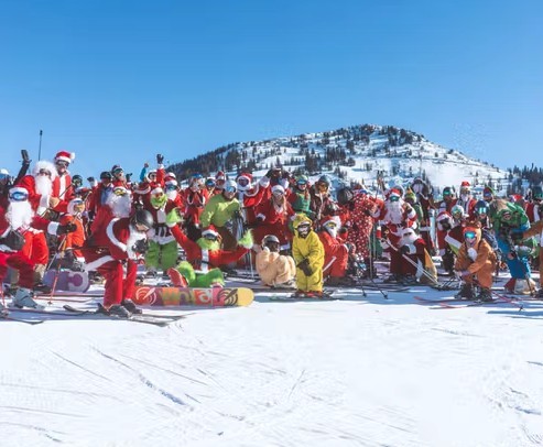 Brighton Santa Skis Free