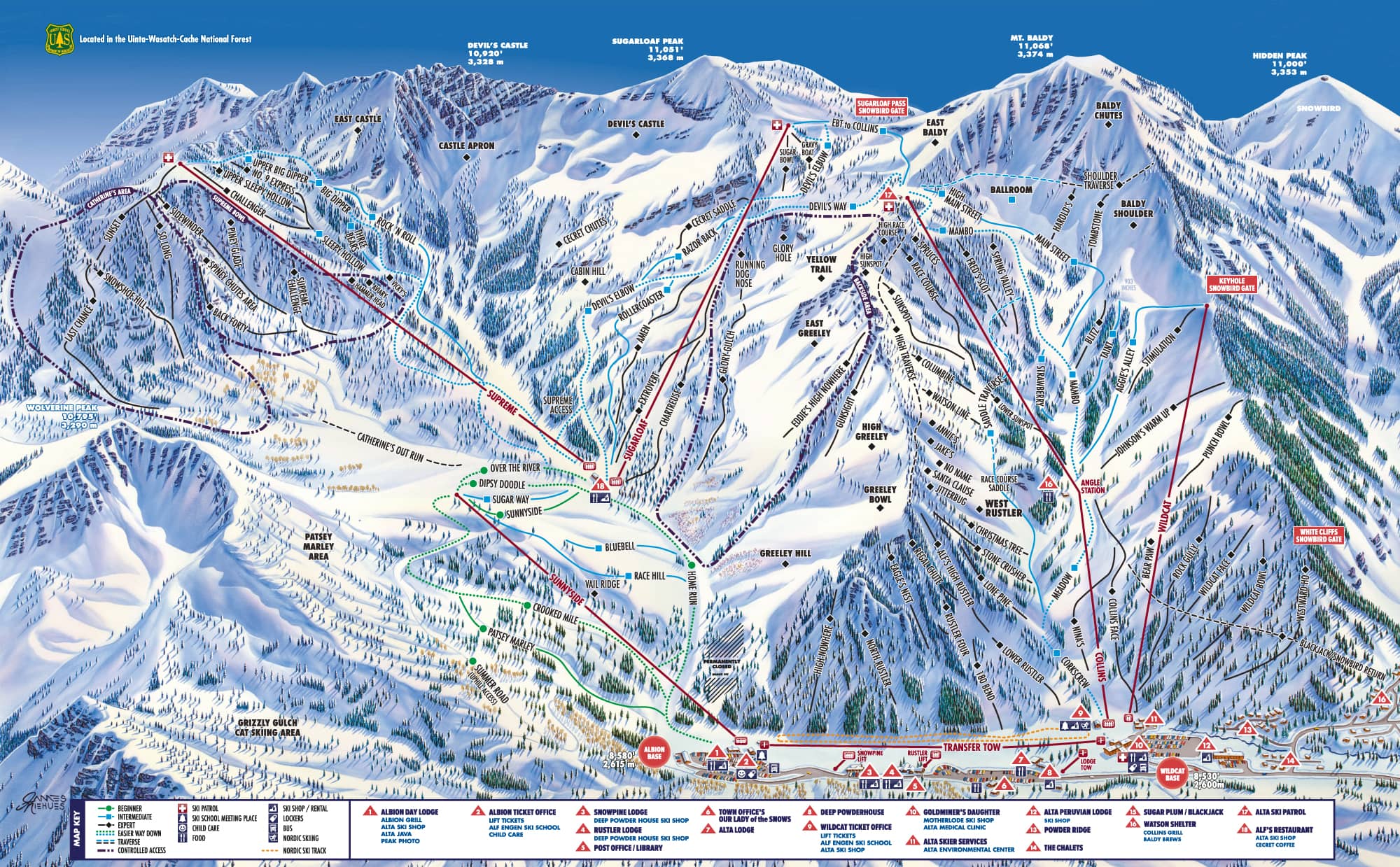 park city utah map Trail Maps For Each Of Utah S 15 Ski Resort Ski Utah